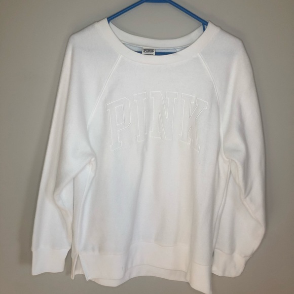 White Fleece Sweater - Picture 1 of 9